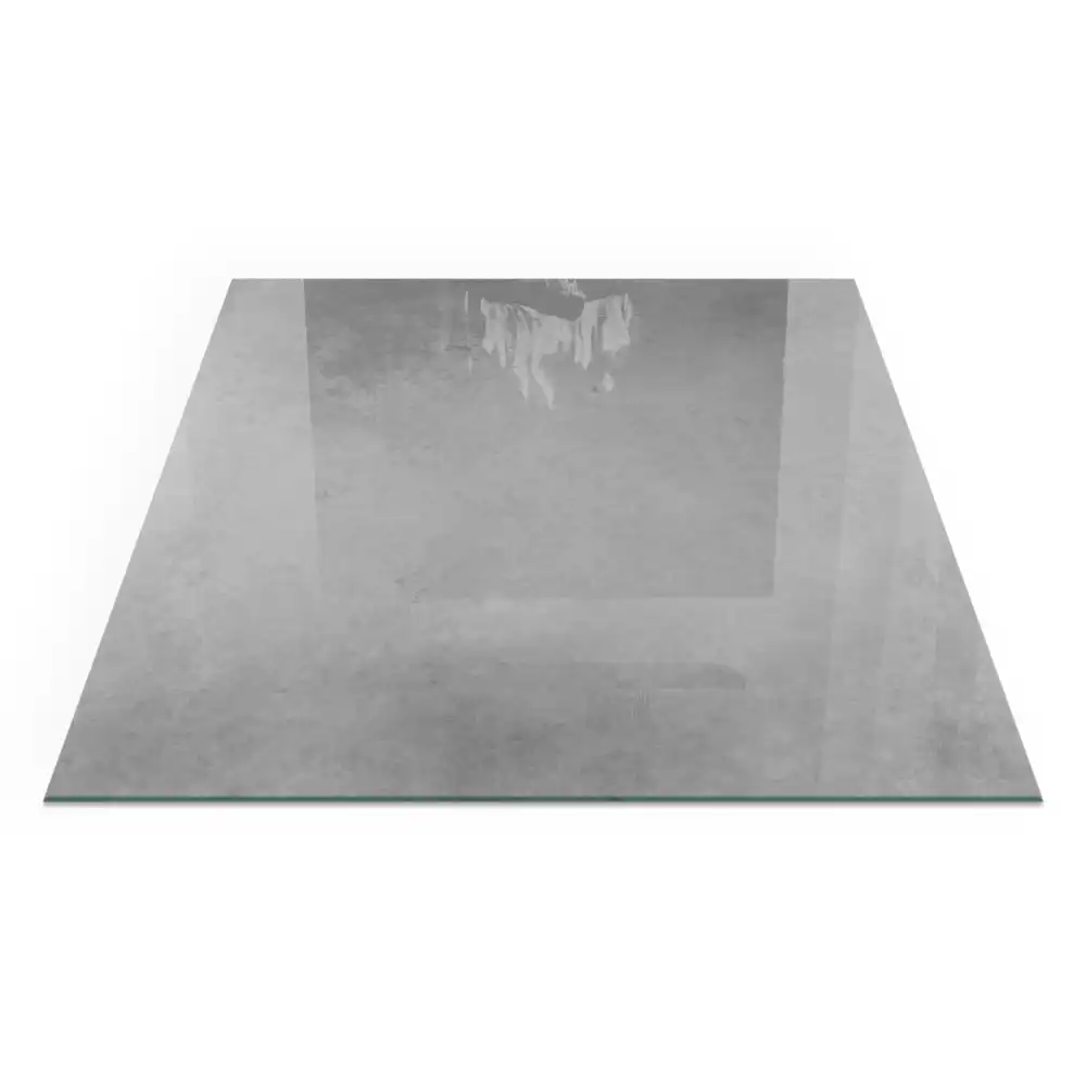Plaque de sol pour cheminée carrée effet béton