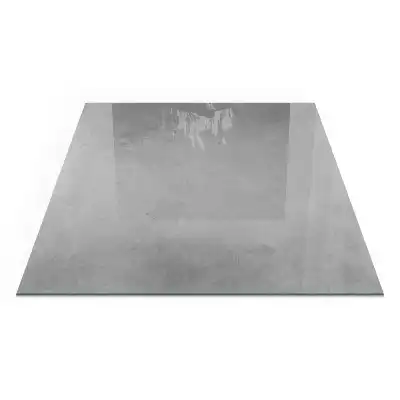 Plaque de sol pour cheminée carrée effet béton