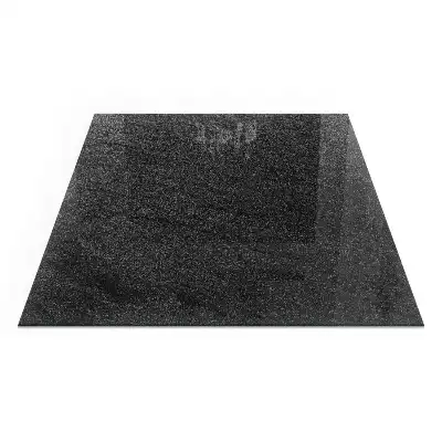 Plaque de sol carrée pour cheminée avec texture effet pierre