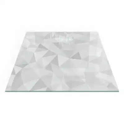 Plaque de protection pour cheminée carrée motif géométrique abstrait