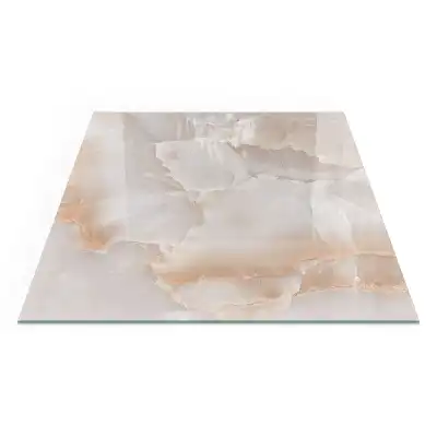 Plaque de sol carrée pour cheminée avec motif pierre naturelle