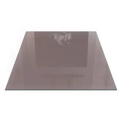 Plaque de sol carrée pour cheminée couleur beige
