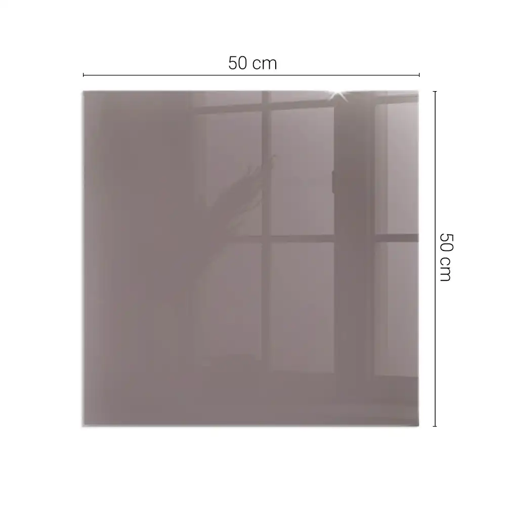 Plaque de sol carrée pour cheminée couleur beige