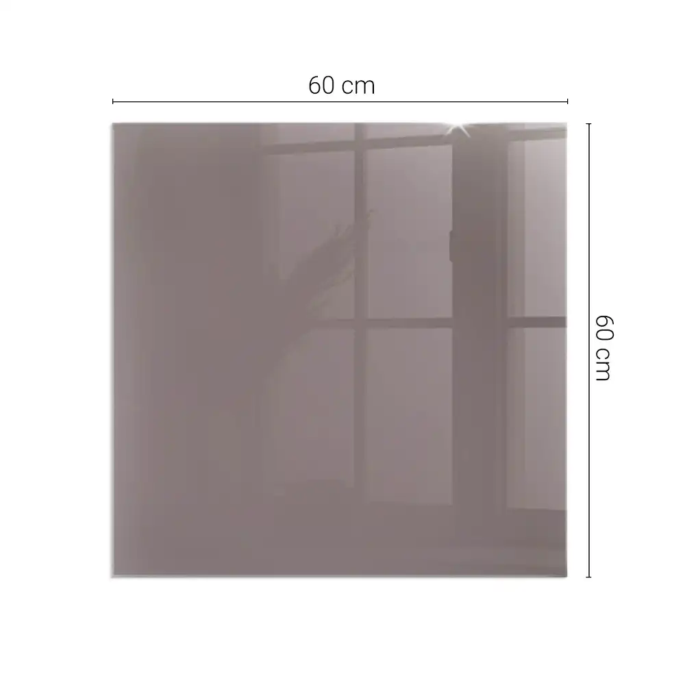 Plaque de sol carrée pour cheminée couleur beige