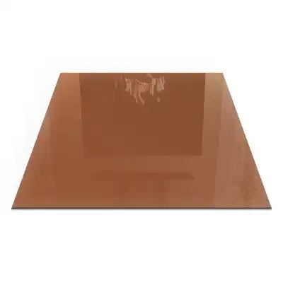 Plaque de sol carrée pour cheminée couleur brune
