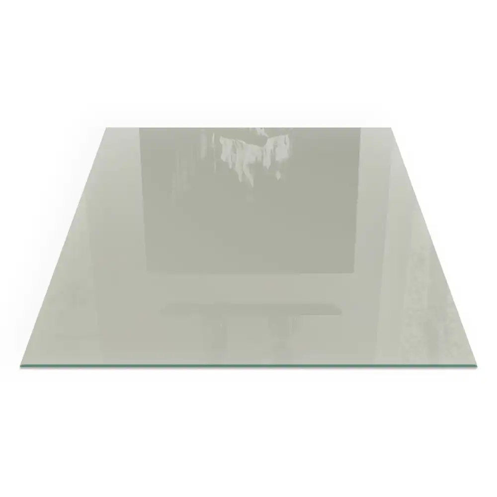 Plaque de sol carrée pour cheminée gris-vert