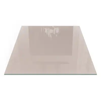 Plaque de sol carrée pour cheminée brun clair