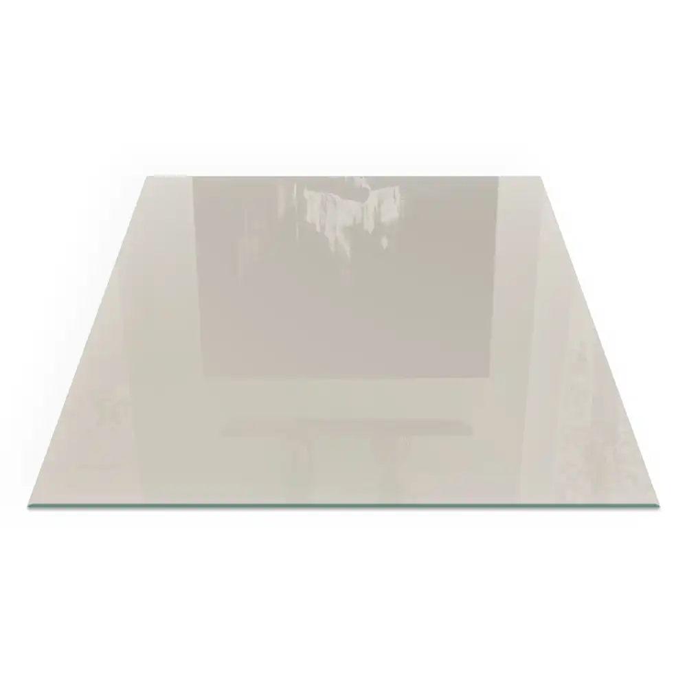 Plaque de sol carrée pour cheminée couleur crème claire