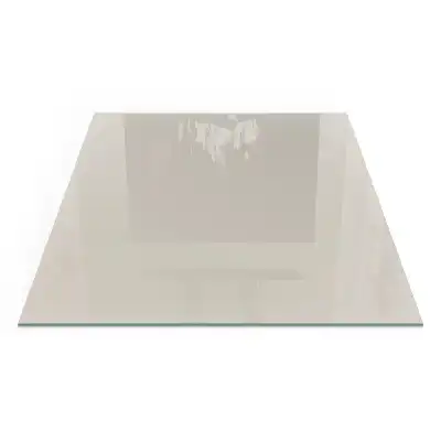 Plaque de sol carrée pour cheminée couleur crème claire