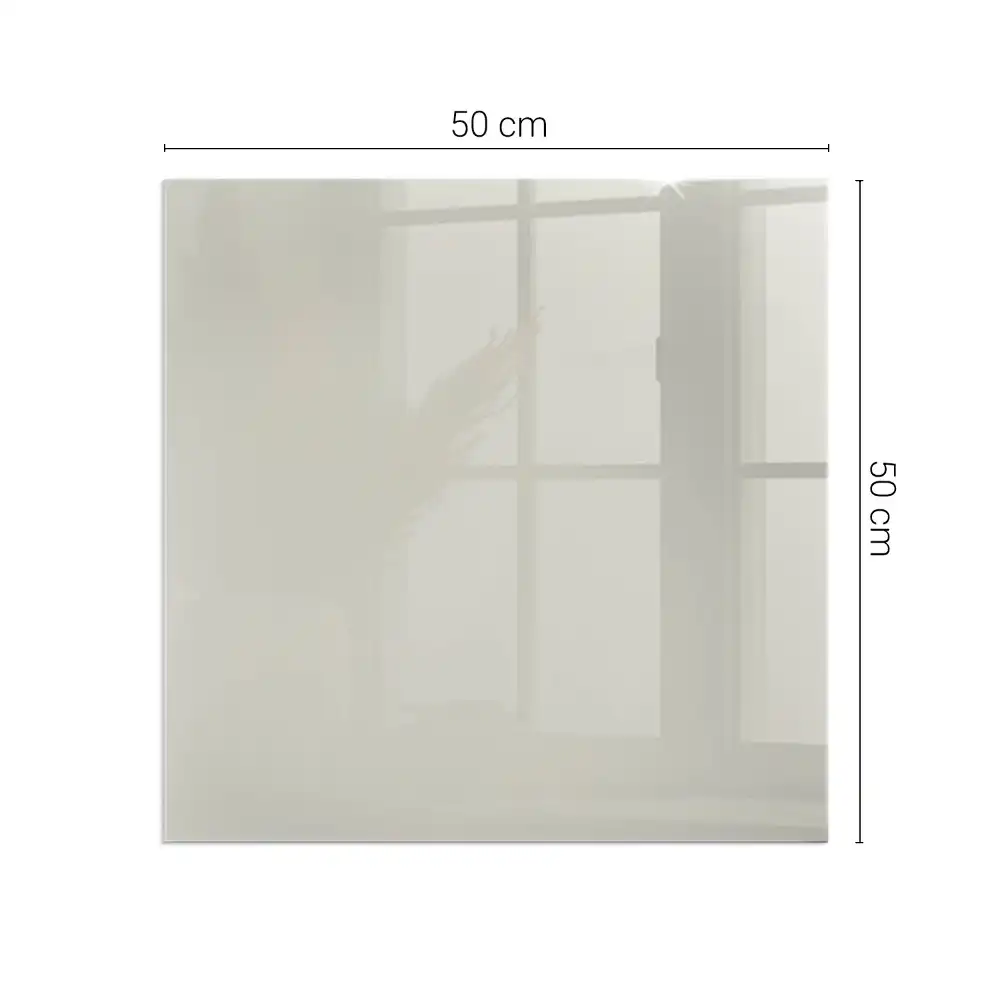 Plaque de sol carrée pour cheminée couleur crème claire