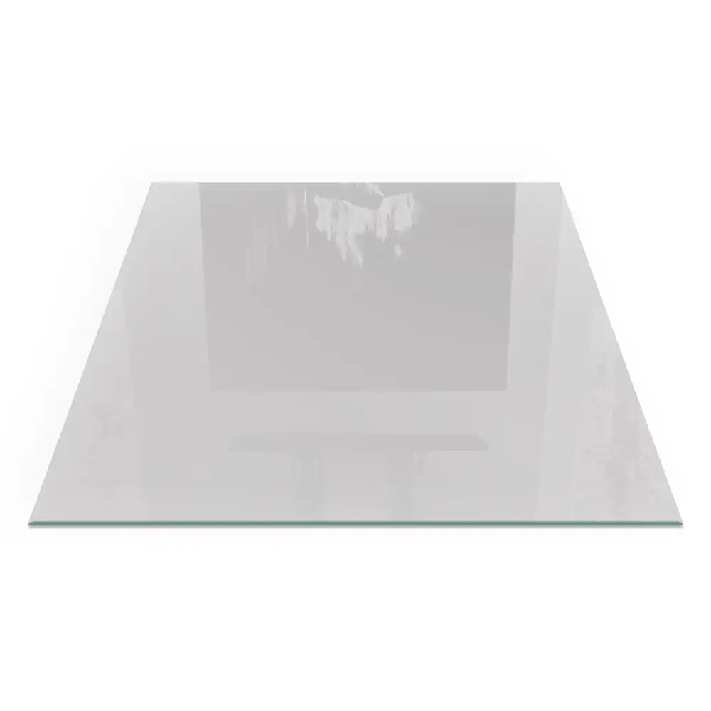 Plaque de protection carrée pour cheminée gris