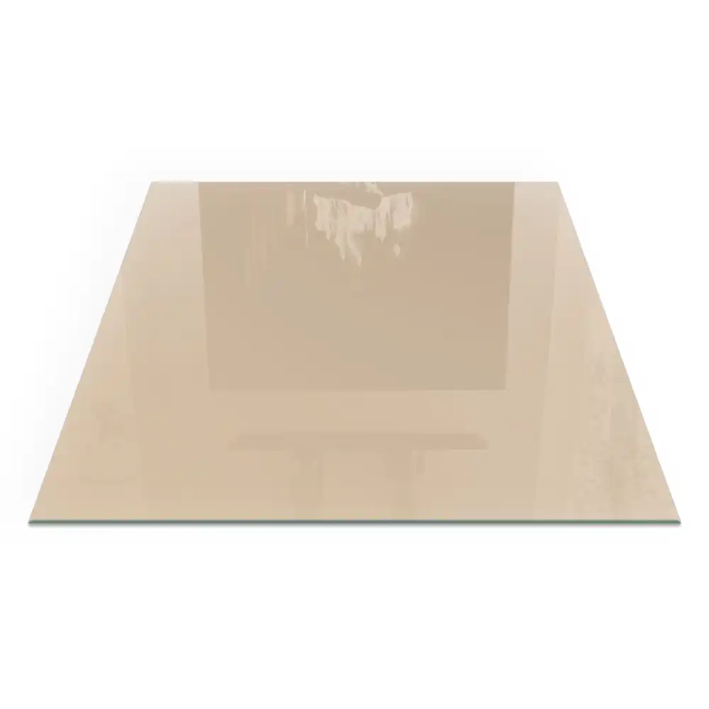 Plaque de sol carrée pour cheminée couleur beige