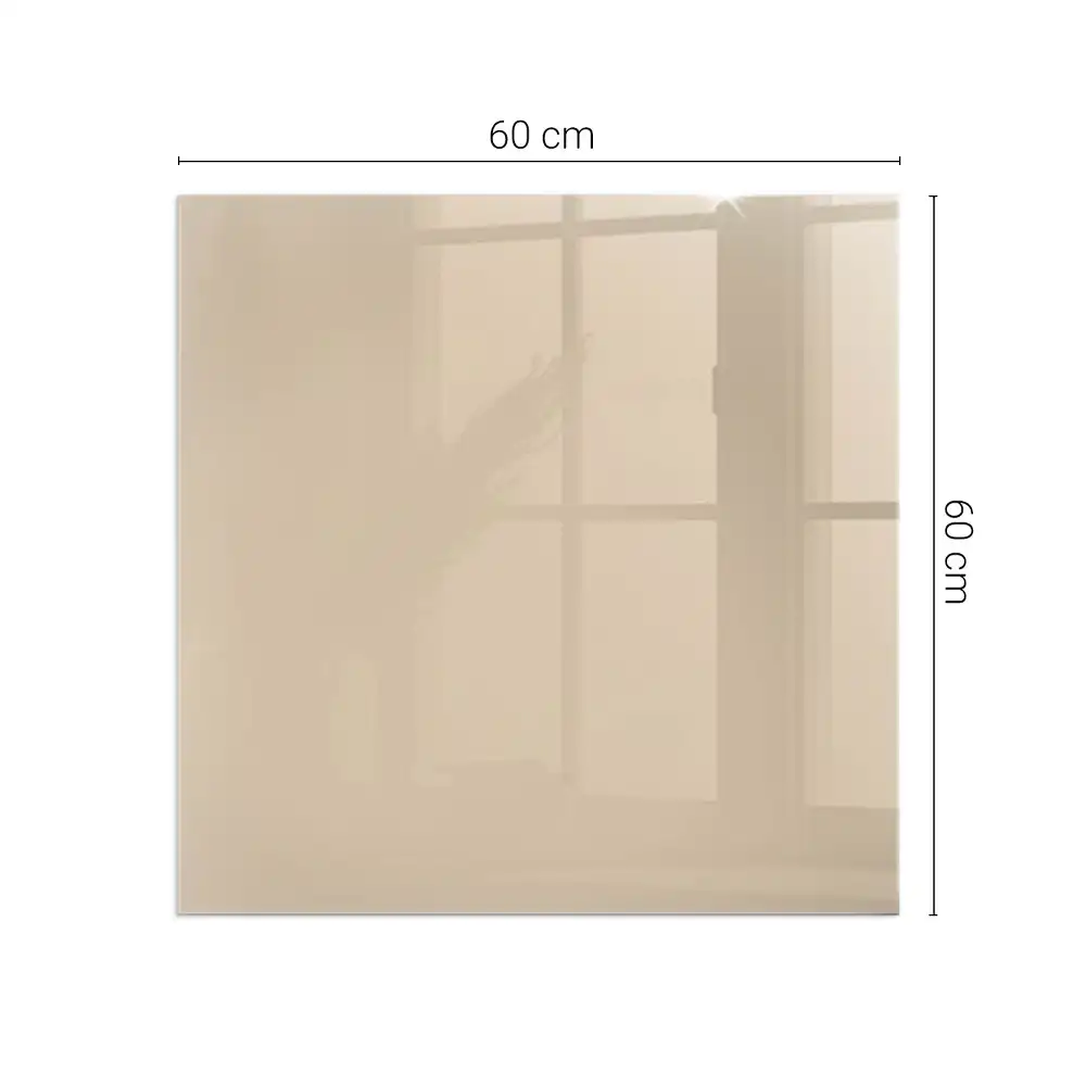 Plaque de sol carrée pour cheminée couleur beige