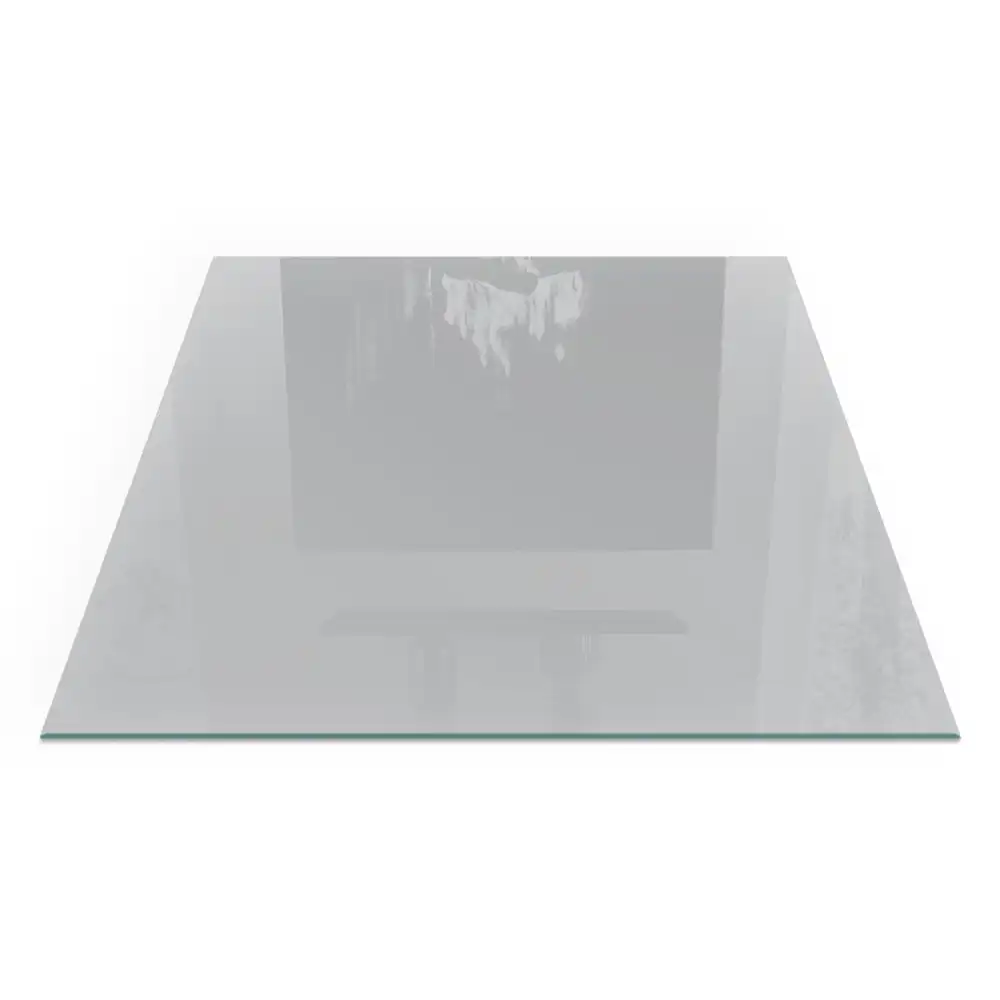 Plaque de sol carrée pour cheminée gris clair