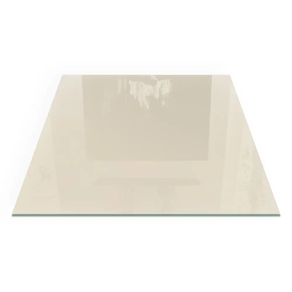 Plaque de sol carrée pour cheminée couleur beige