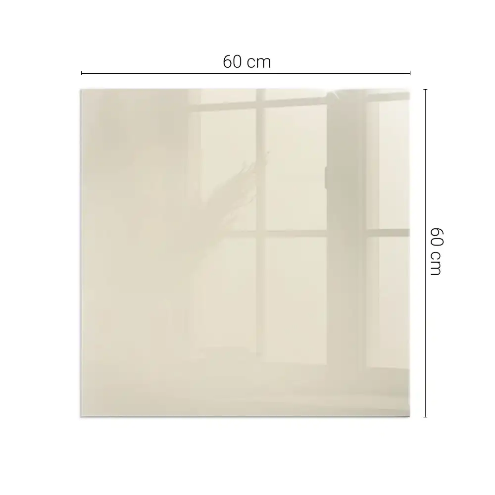 Plaque de sol carrée pour cheminée couleur beige