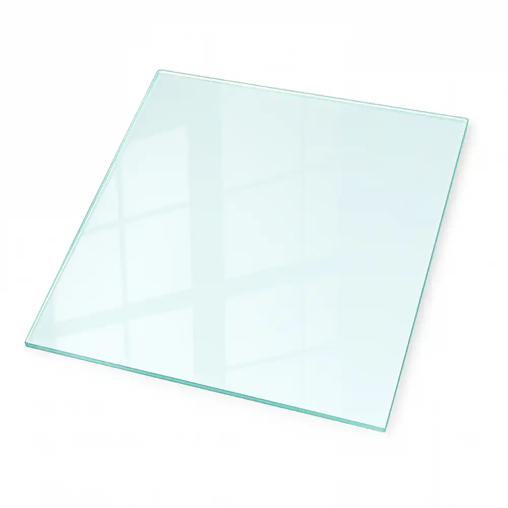 Plaque de sol de protection en verre transparent pour poêle