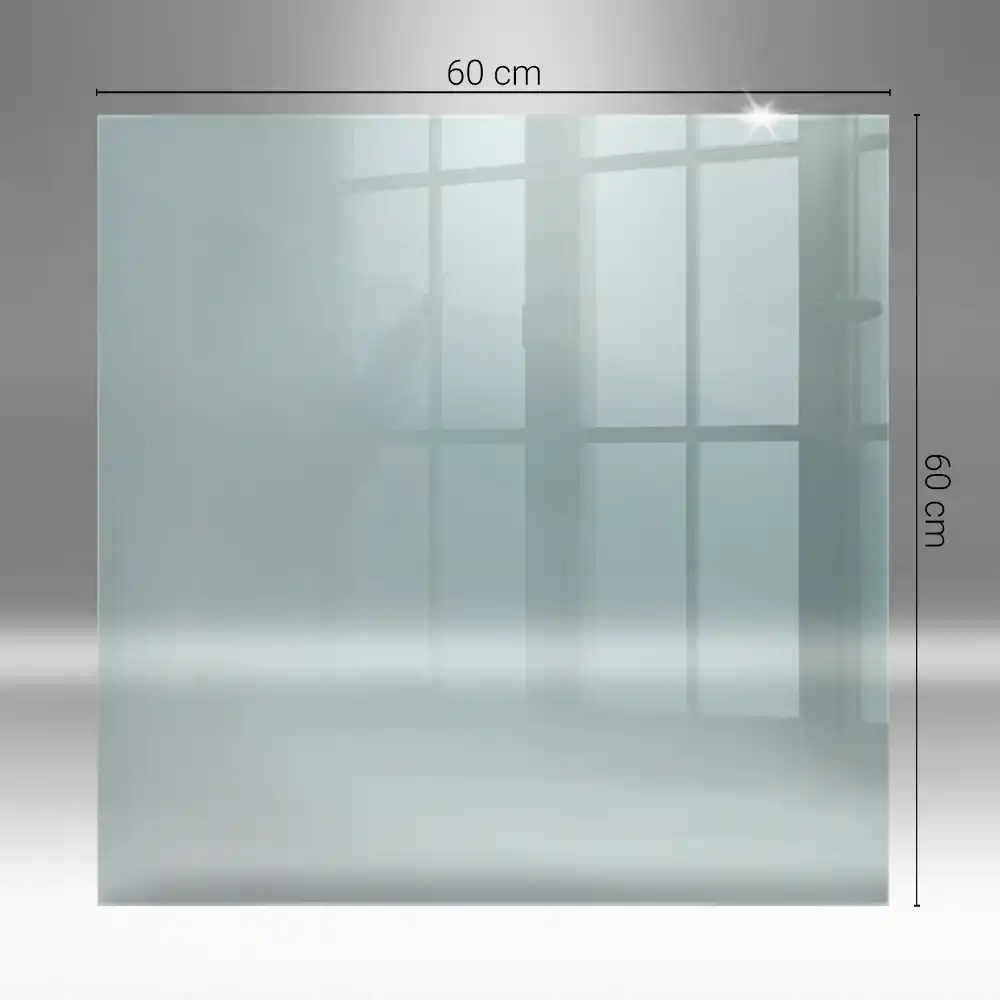 Plaque de sol de protection en verre transparent pour poêle