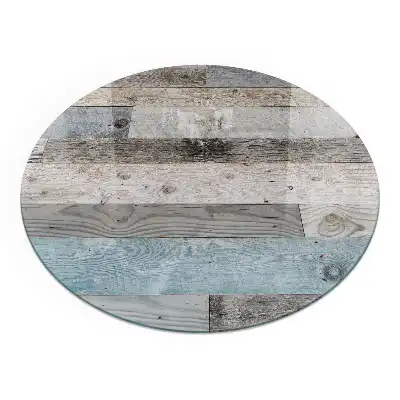 Plaque de sol ronde en verre pour cheminée disponible en plusieurs teintes