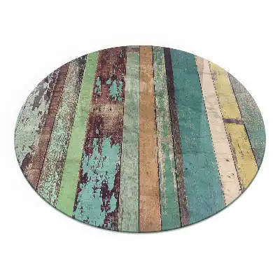 Plaque de protection ronde en verre trempé pour cheminée disponible en plusieurs teintes