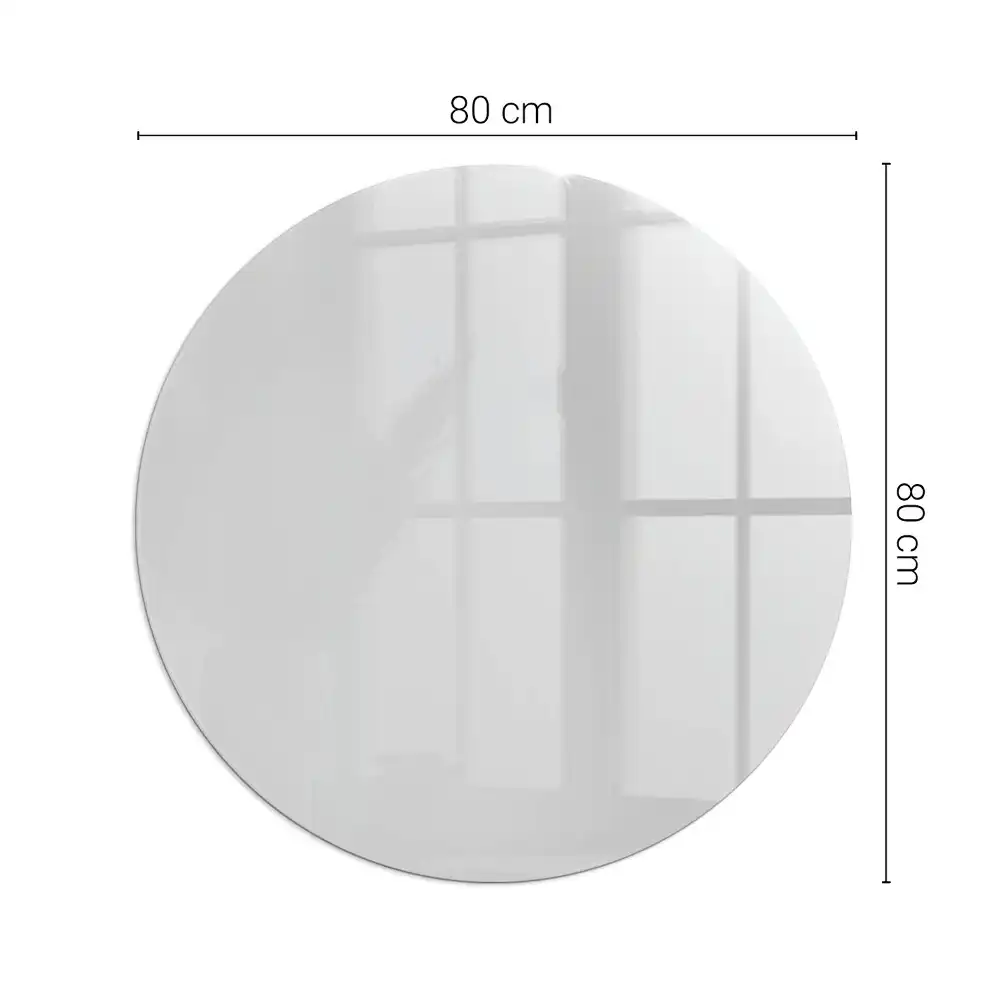 Plaque de sol ronde pour cheminée couleur grise