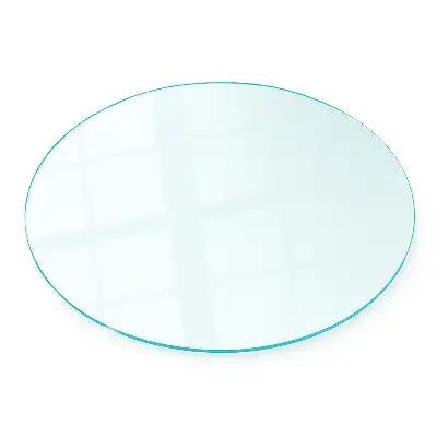 Plaque de sol pour poêle en verre transparent