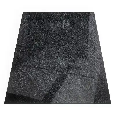 Plaque de sol rectangulaire pour poêle à bois avec texture pierre naturelle