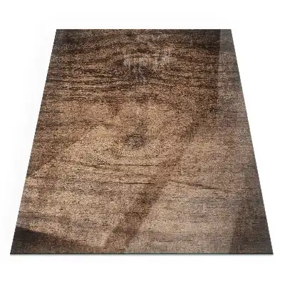 Plaque de sol rectangulaire pour poêle à bois motif bois naturel