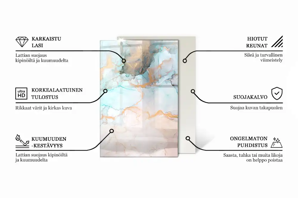Plaque de sol rectangulaire pour poêle à bois motif bois naturel