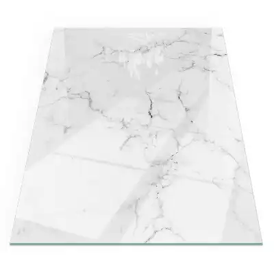 Plaque de sol rectangulaire pour poêle à bois motif marbré veiné