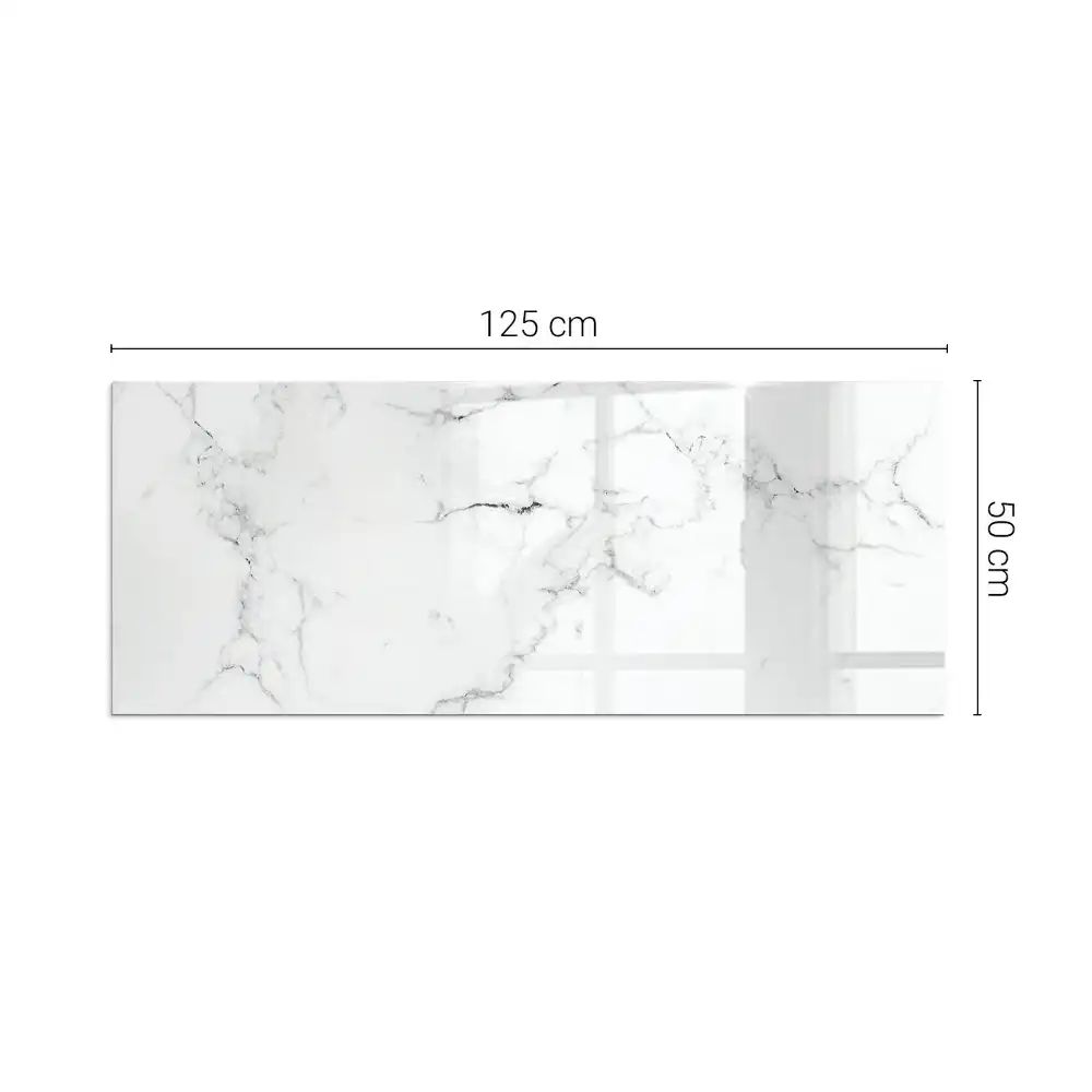 Plaque de sol rectangulaire pour poêle à bois motif marbré veiné