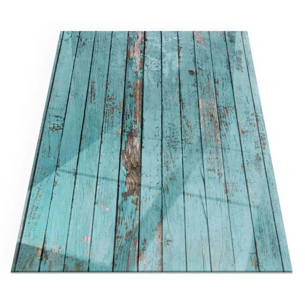 Plaque de sol rectangulaire en verre pour cheminée d'angle style rustique