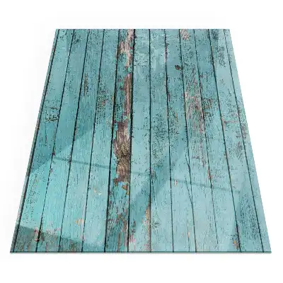 Plaque de sol rectangulaire en verre pour cheminée d'angle style rustique