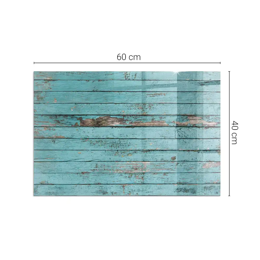 Plaque de sol rectangulaire en verre pour cheminée d'angle style rustique