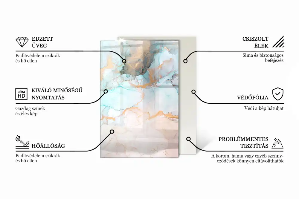 Plaque de sol rectangulaire pour cheminée d'angle en verre avec motifs mosaïque