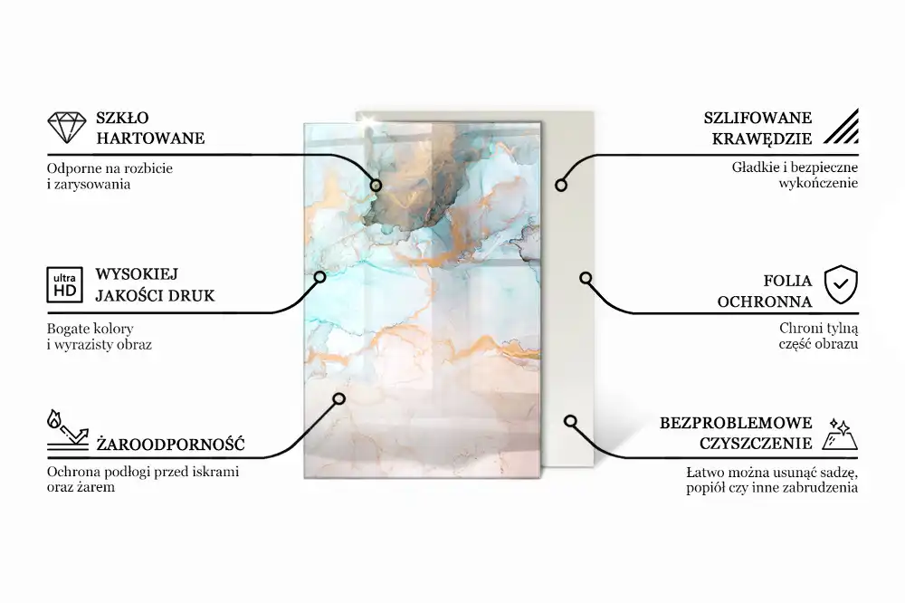 Plaque de sol rectangulaire en verre pour cheminée d'angle aspect bois naturel