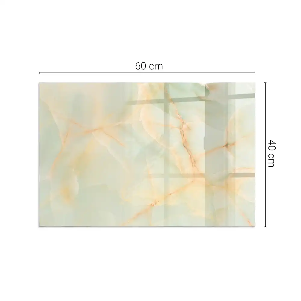 Plaque de sol rectangulaire pour poêle à bois motif marbre abstrait