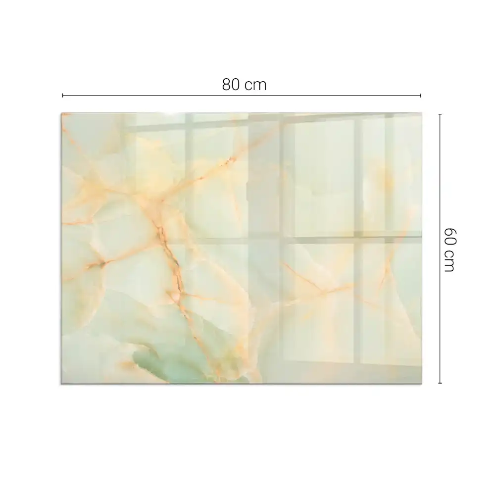 Plaque de sol rectangulaire pour poêle à bois motif marbre abstrait