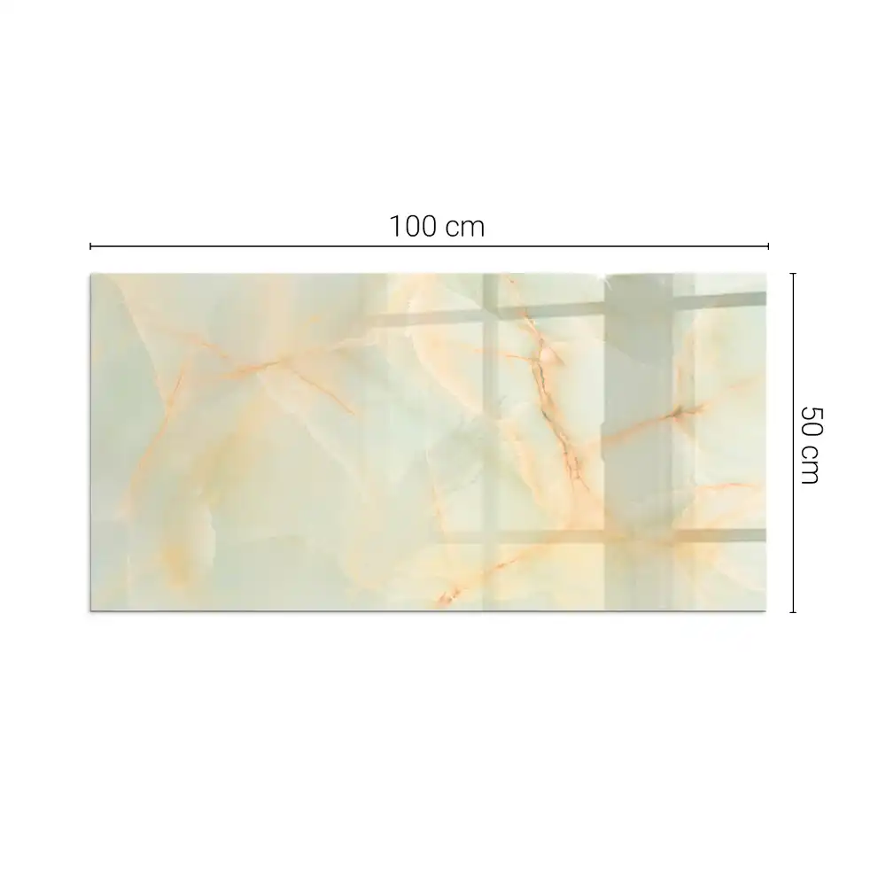 Plaque de sol rectangulaire pour poêle à bois motif marbre abstrait