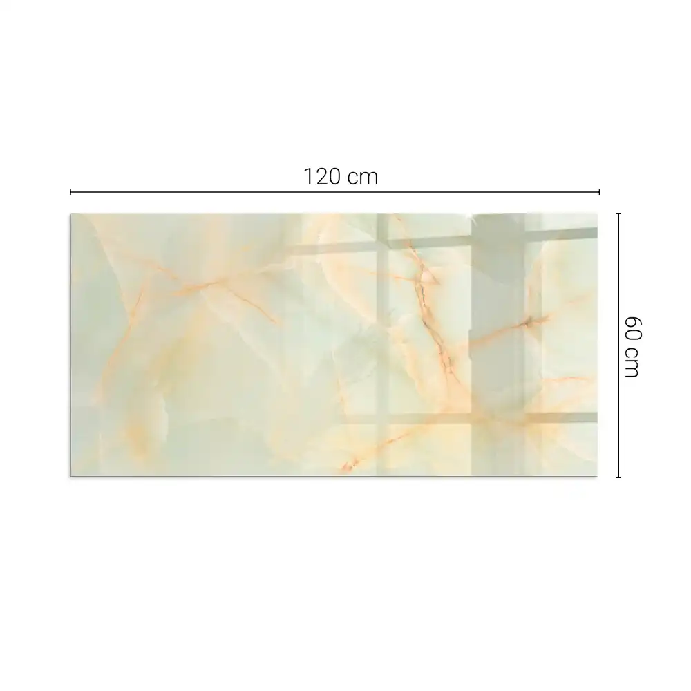 Plaque de sol rectangulaire pour poêle à bois motif marbre abstrait