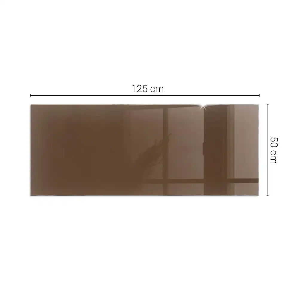 Plaque de sol rectangulaire pour poêle à bois couleur brune