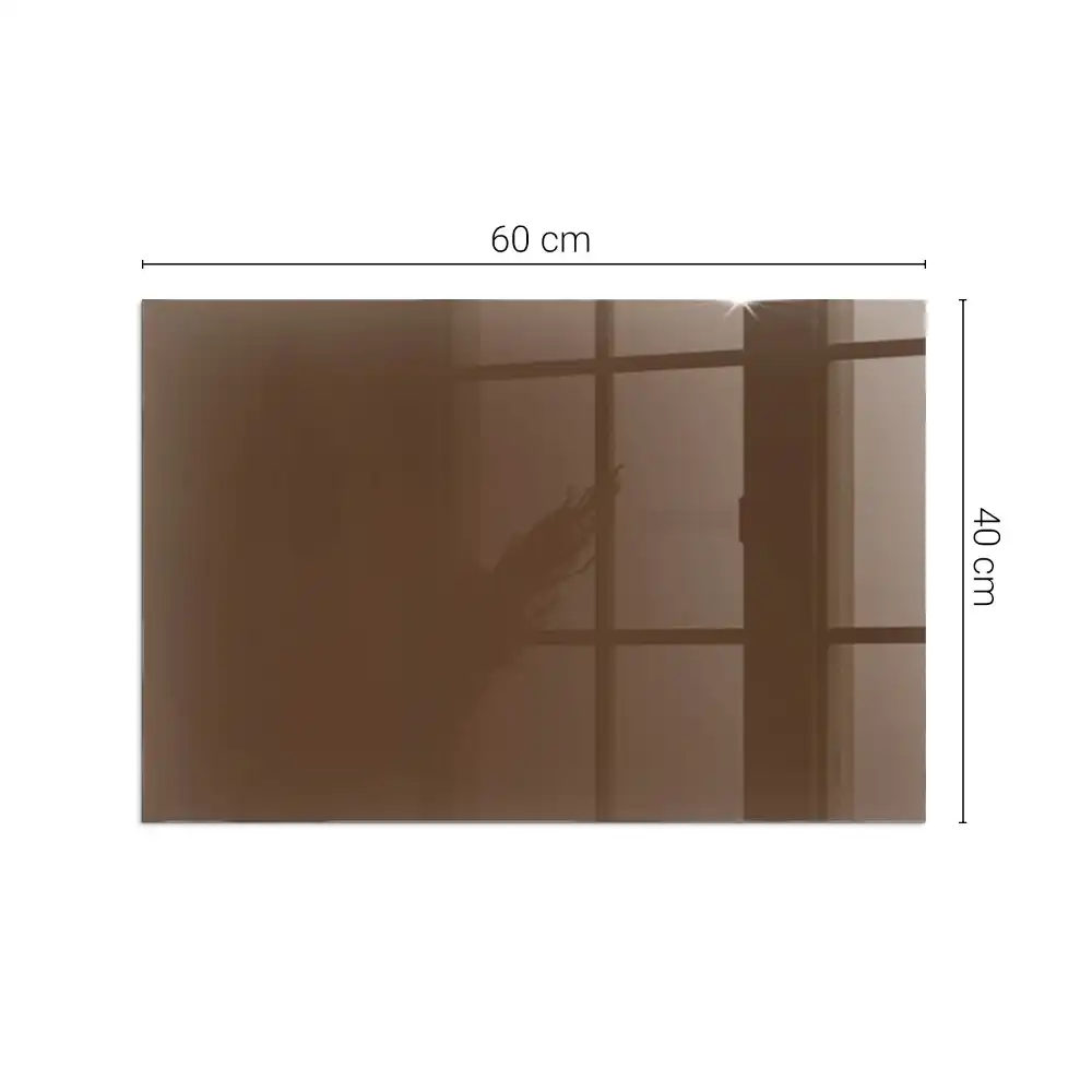 Plaque de sol rectangulaire pour poêle à bois couleur brune