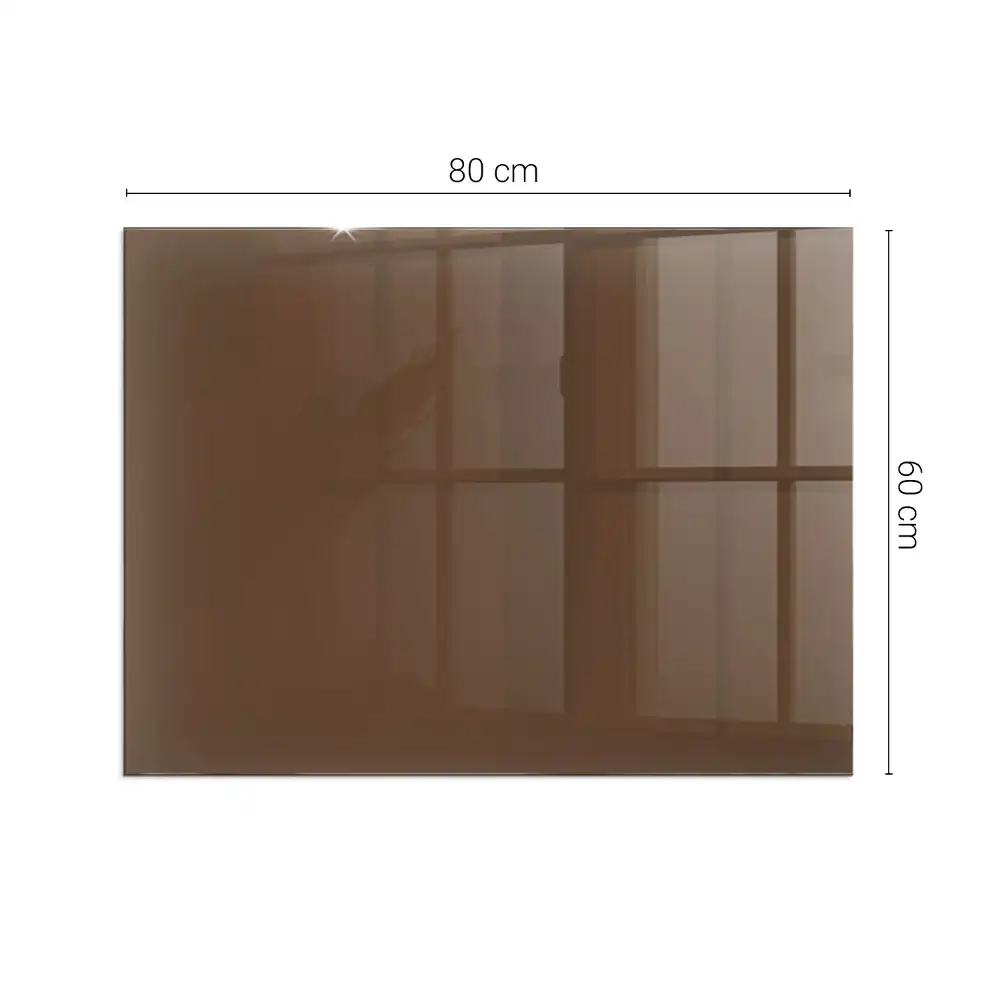 Plaque de sol rectangulaire pour poêle à bois couleur brune