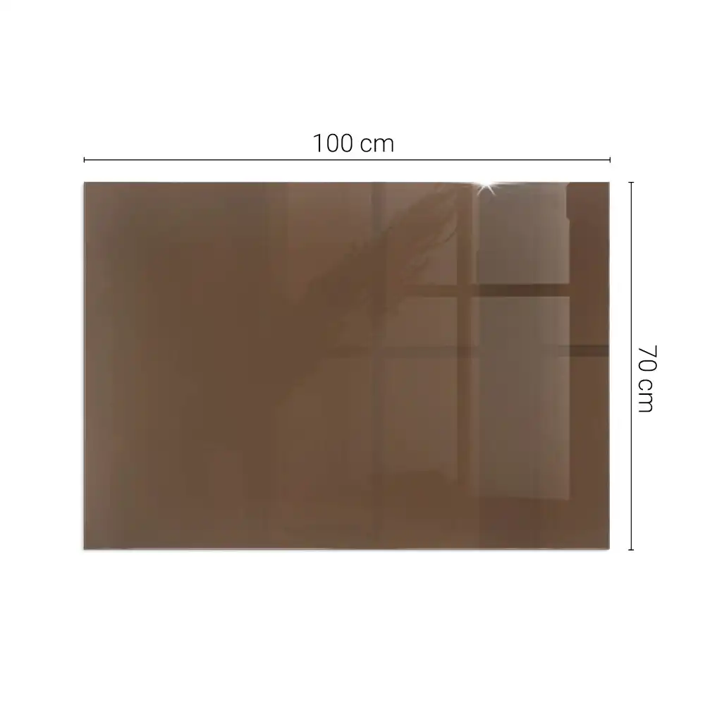 Plaque de sol rectangulaire pour poêle à bois couleur brune
