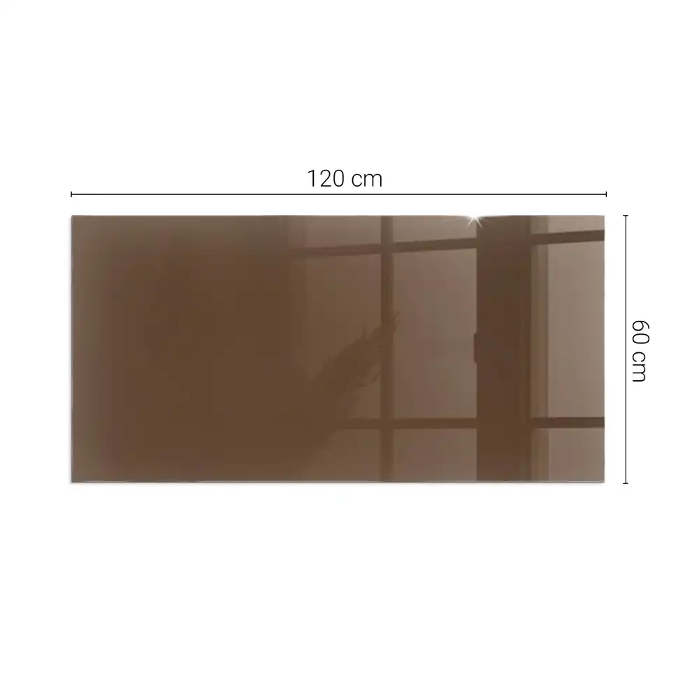 Plaque de sol rectangulaire pour poêle à bois couleur brune