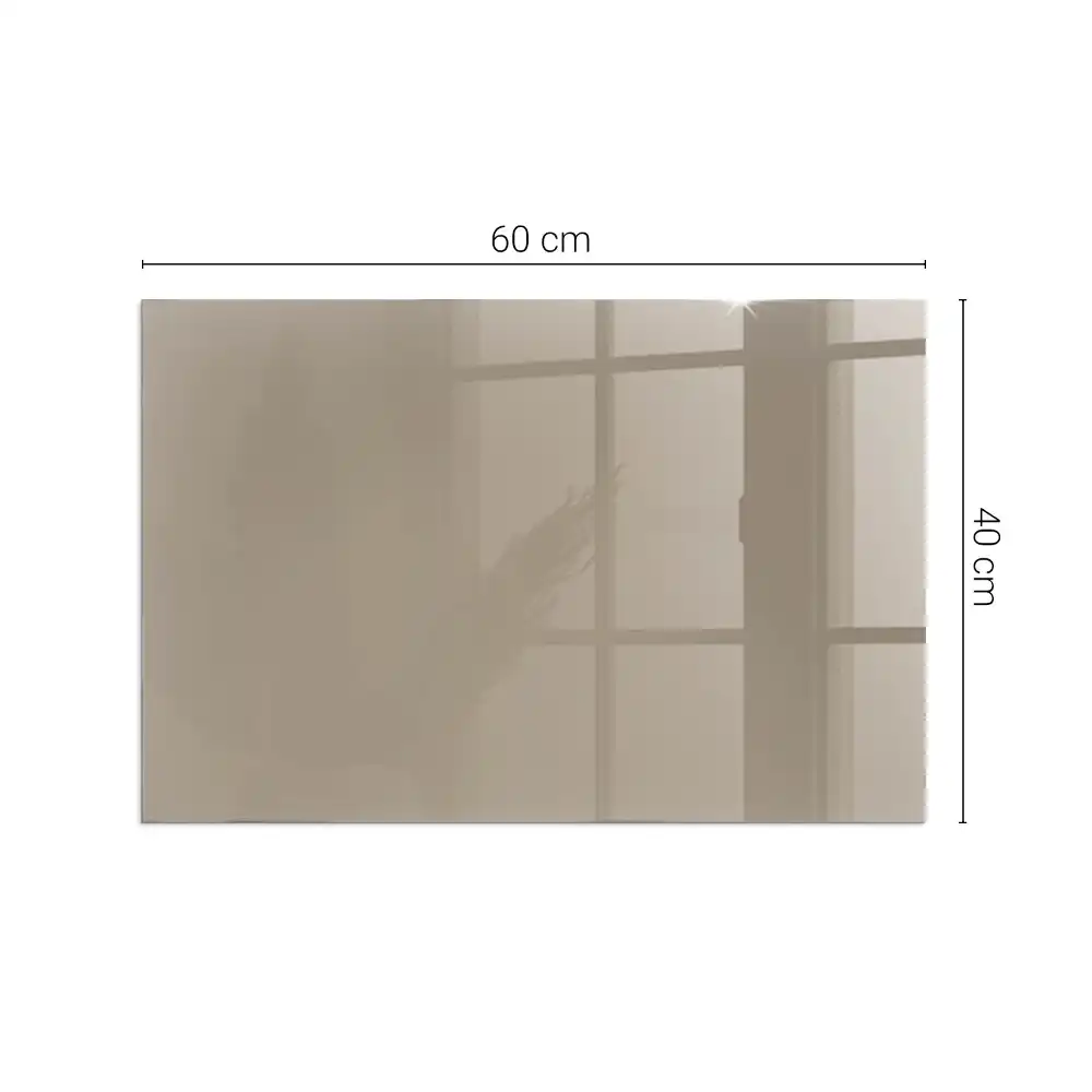 Plaque de sol rectangulaire pour poêle à bois couleur brune