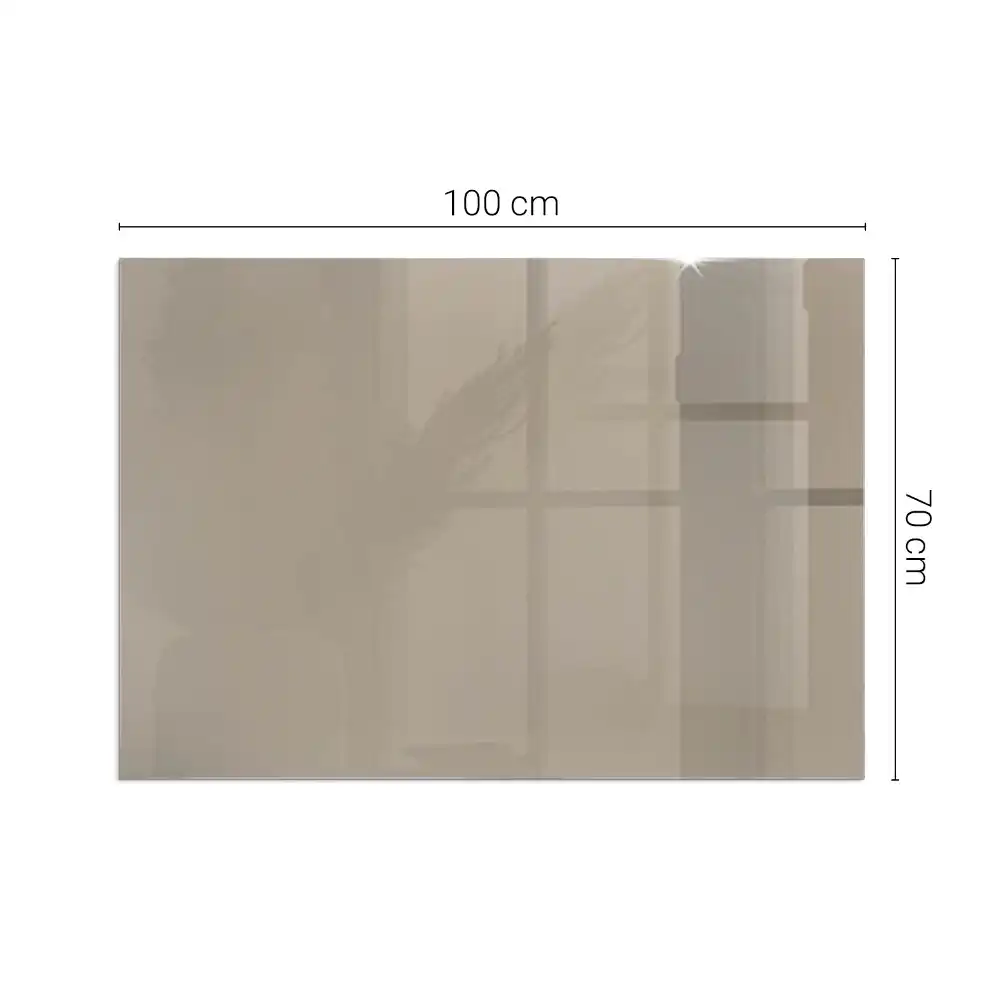 Plaque de sol rectangulaire pour poêle à bois couleur brune
