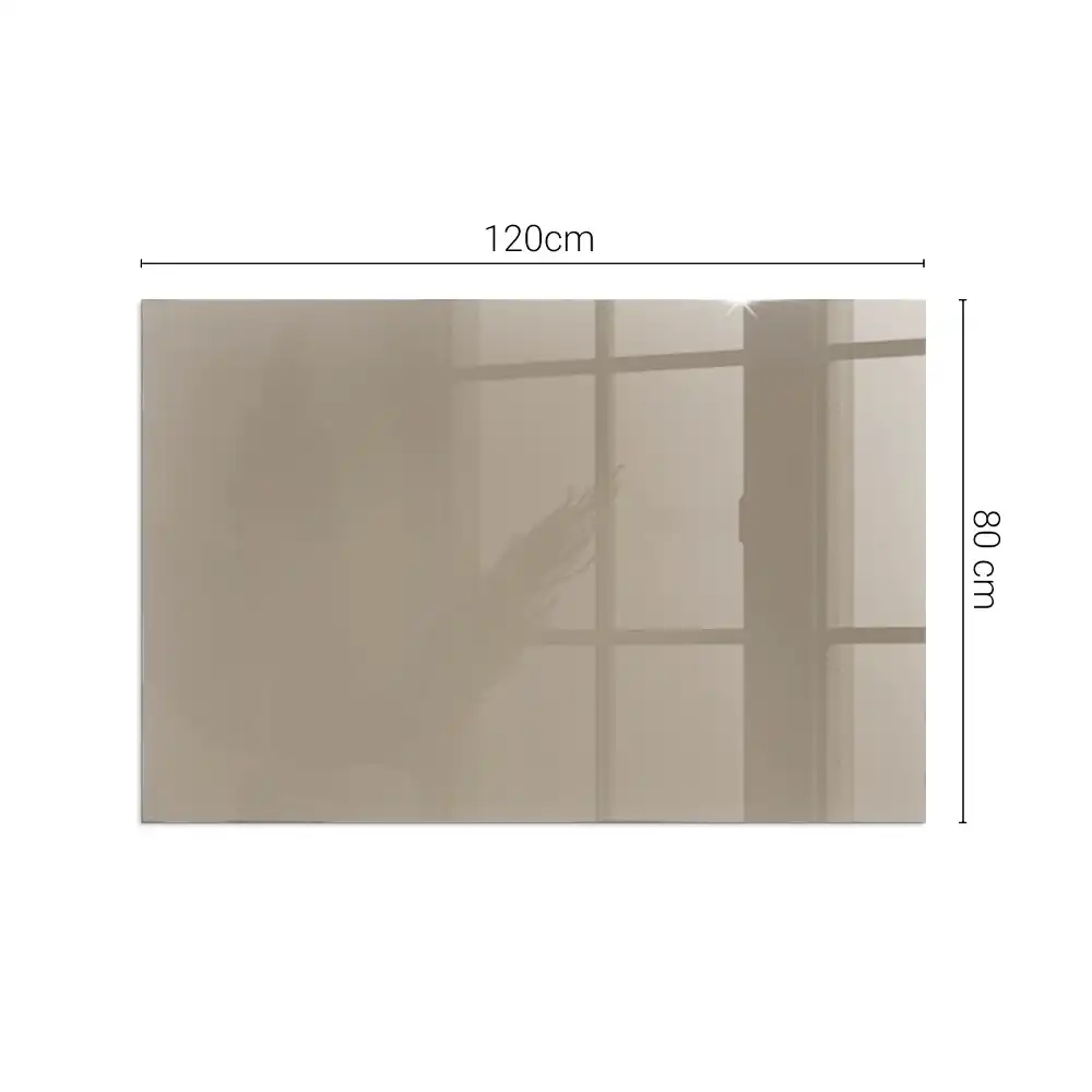 Plaque de sol rectangulaire pour poêle à bois couleur brune