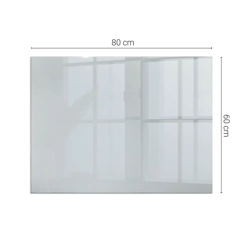 Plaque de sol rectangulaire pour poêle à bois grise