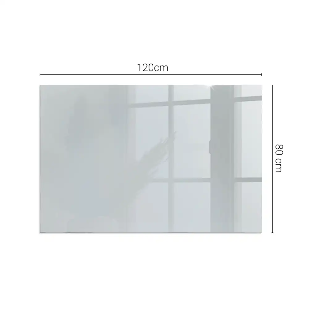 Plaque de sol rectangulaire pour poêle à bois grise